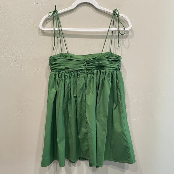 Reformation Catarina Mini Dress in Palm Green - Size: 0 - Picture 5 of 10
